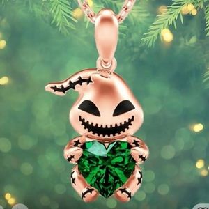 Oogie Boogie necklace nightmare before Christmas NEW green